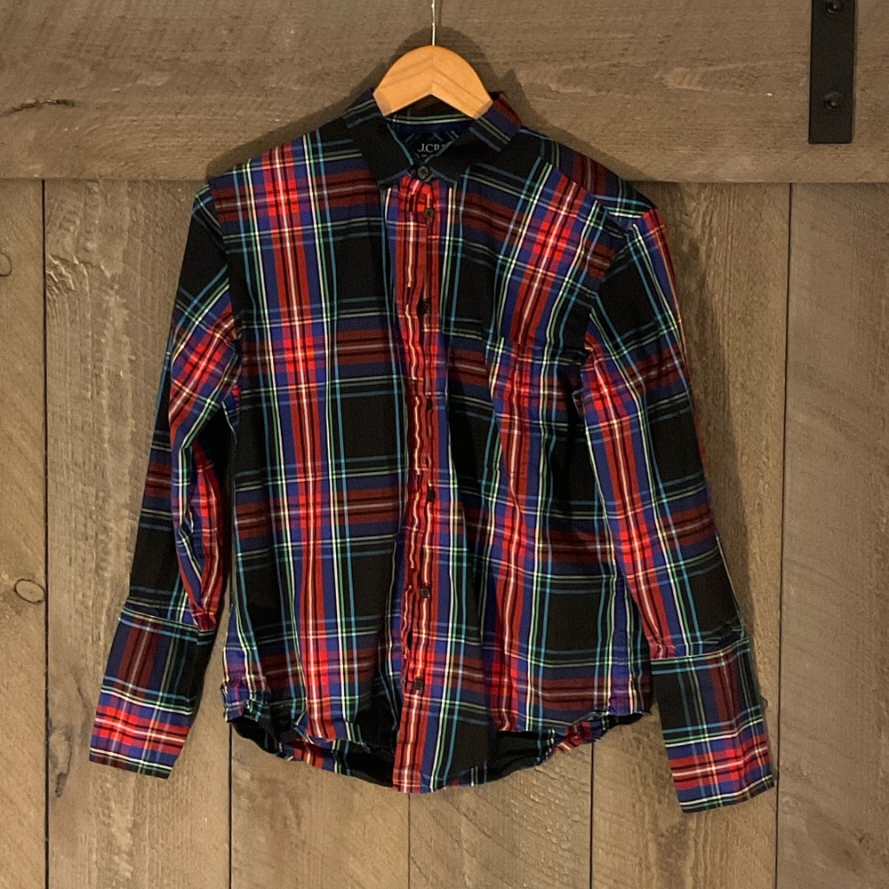 J. Crew Button Down Plaid Dress Shirt